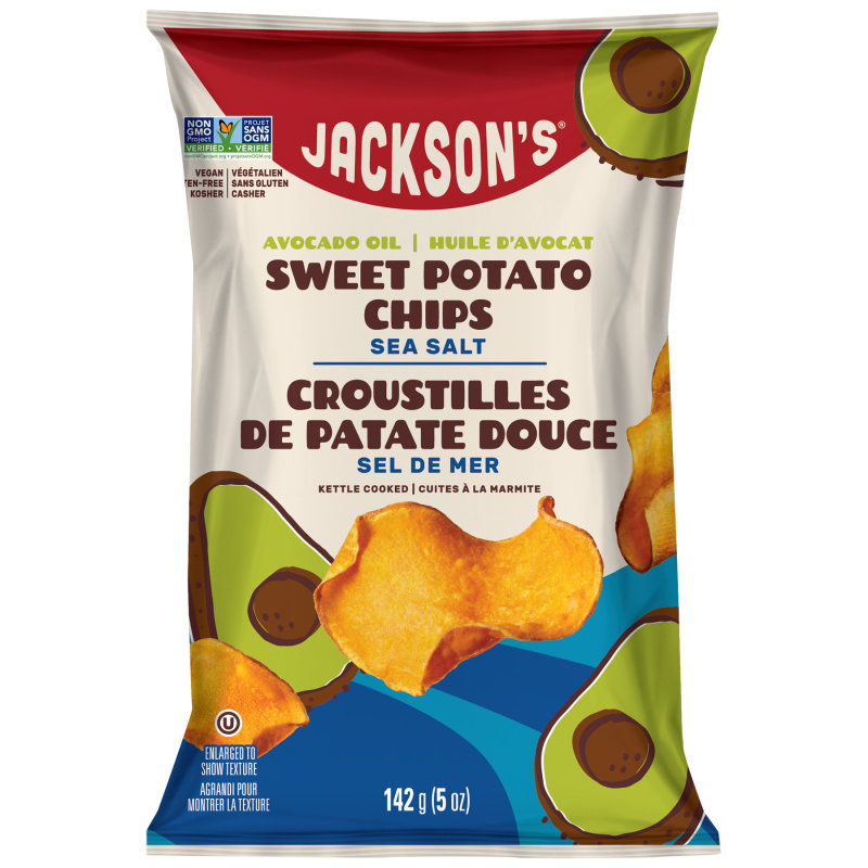 Jackson's Sweet Potato Chips With Spicy Salt - 142g