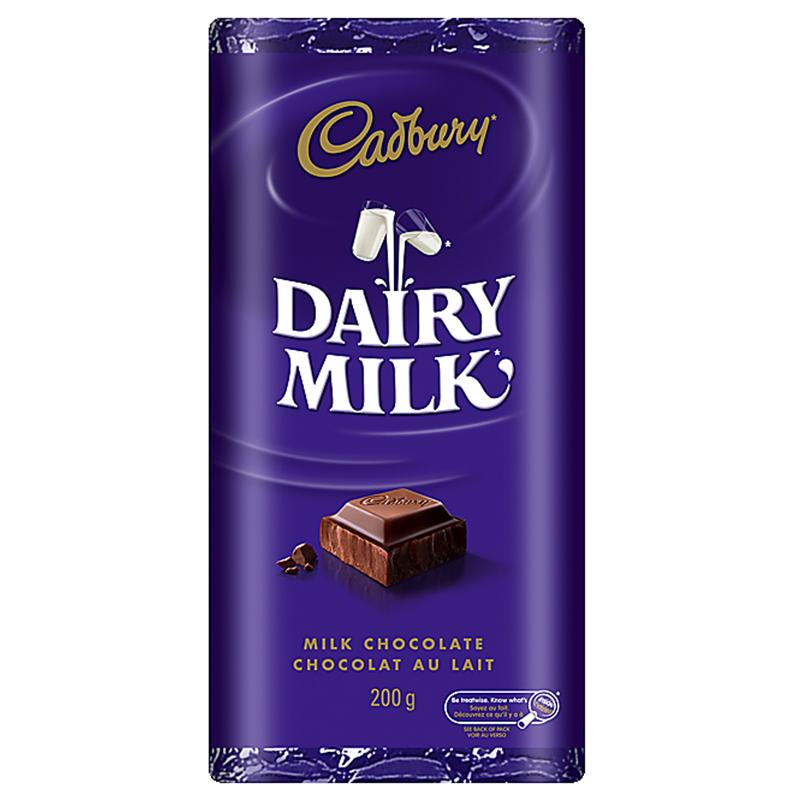 CADBURY Dairy Milk Chocolate 200 g - Lot de 2 : : Epicerie