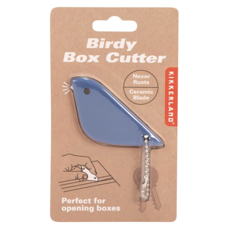 Kikkerland Bird Box Cutter - Assorted