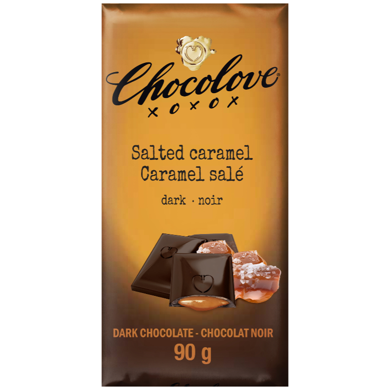 Chocolove Salted Caramel Dark Chocolate Bar - 90g