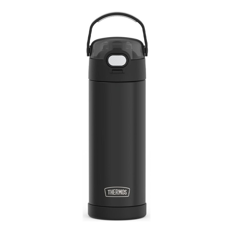 THERMOS FUNtainer Thermal Bottle - Matte Black - 470ml