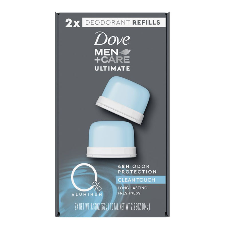 Dove Men+ Care Ultimate Deodorant Refill Kit - Clean Touch - 2 x 32g