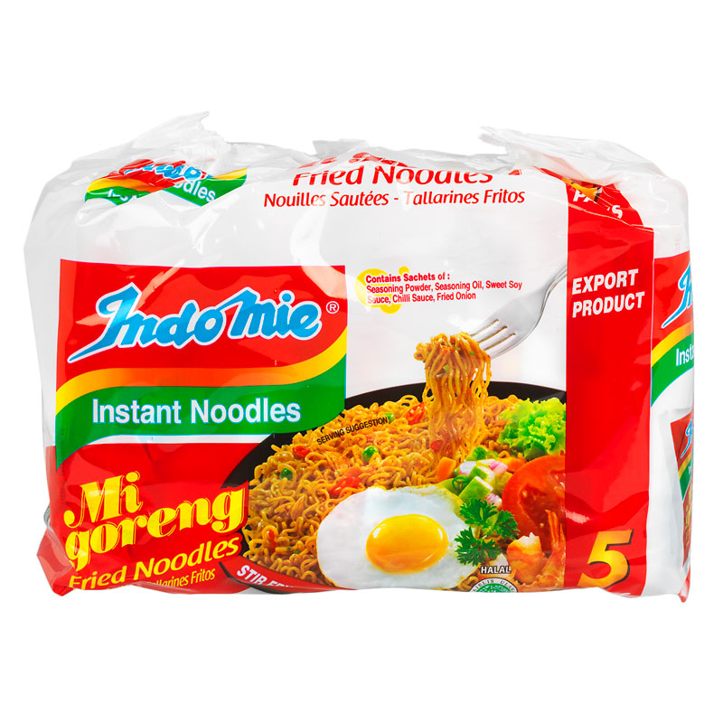 Indo Mie Instant Noodles - Mi goreng Fried Noodles - 5 x 85g