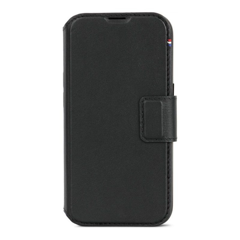 Decoded Core Collection Leather Flip Cover for iPhone 15 Pro - Black