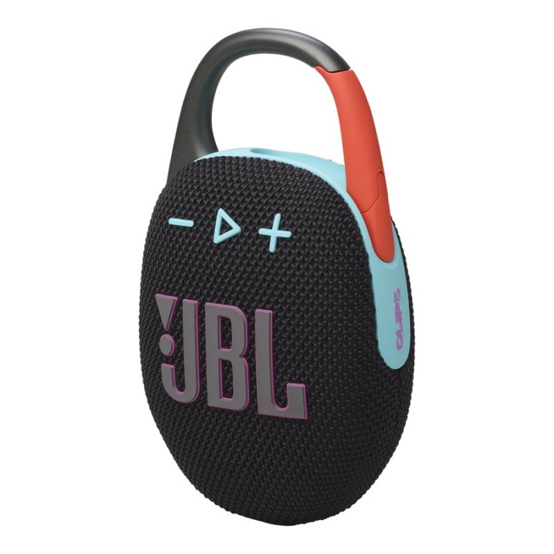 JBL Clip 5 Portable Bluetooth Speaker - Black and Orange - JBLCLIP5BLKOAM