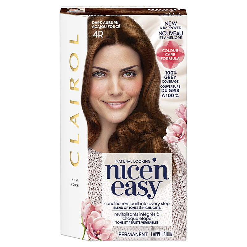 Clairol Nice N Easy Permanent Hair Colour 4r Dark Auburn