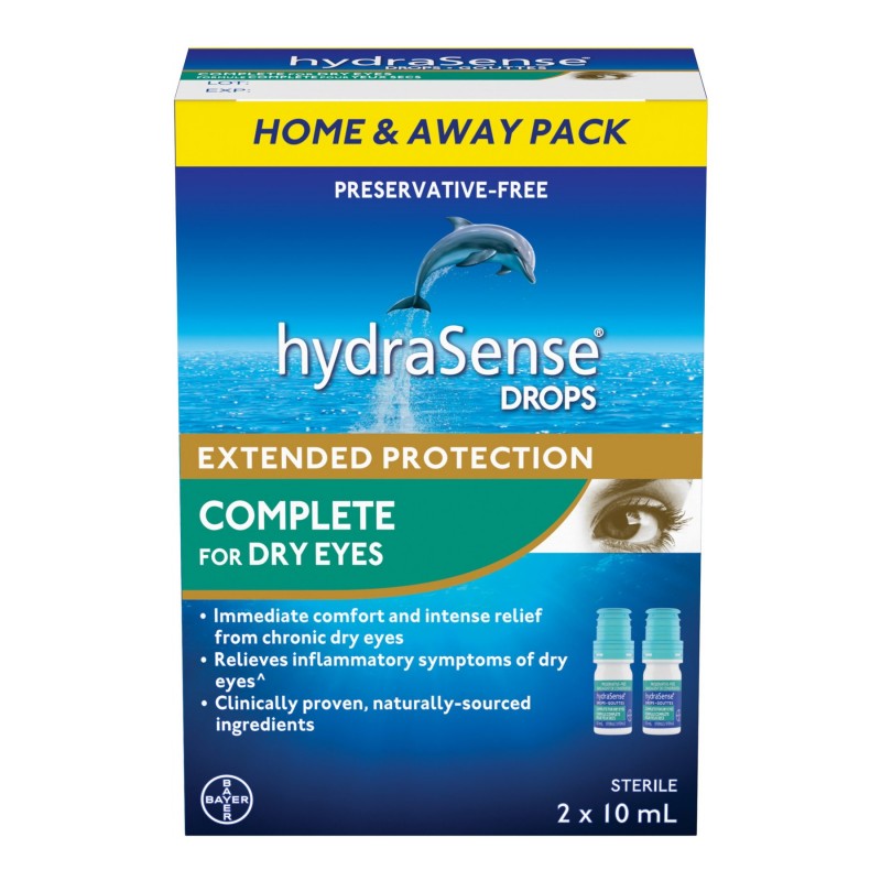 HydraSense Complete Eye Drops 2 x 10ml