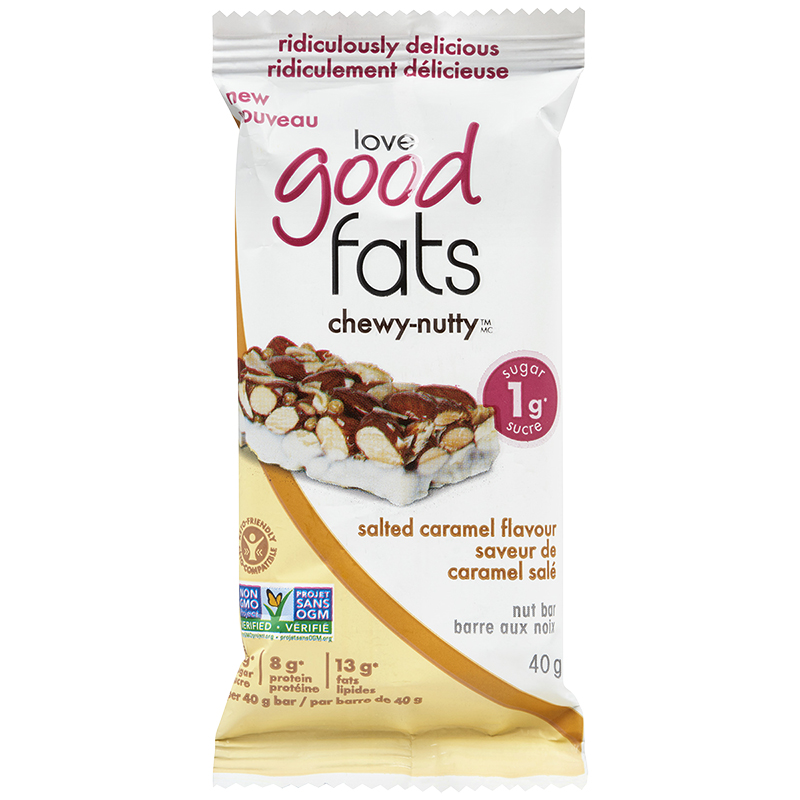 Love Good Fats Chewy-Nutty Bar - Salted Caramel - 40g