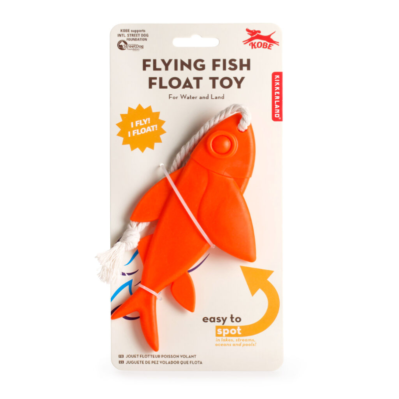 Kikkerland Flying Fish Float Toy