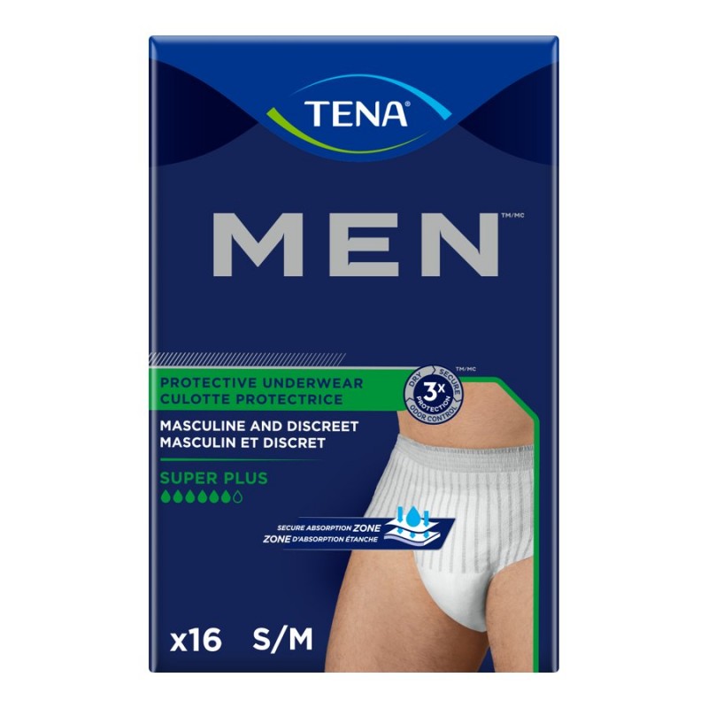 Tena MEN Protective Super Plus Incontinence Underwear - Small