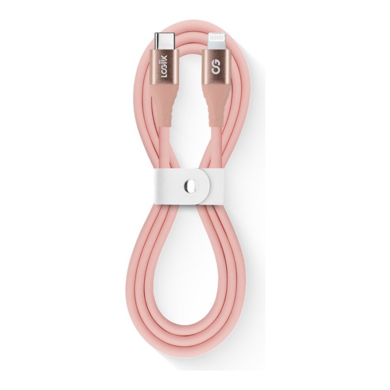 LOGiiX Vibrance USB-C to Lighting Cable - Blush - 1m