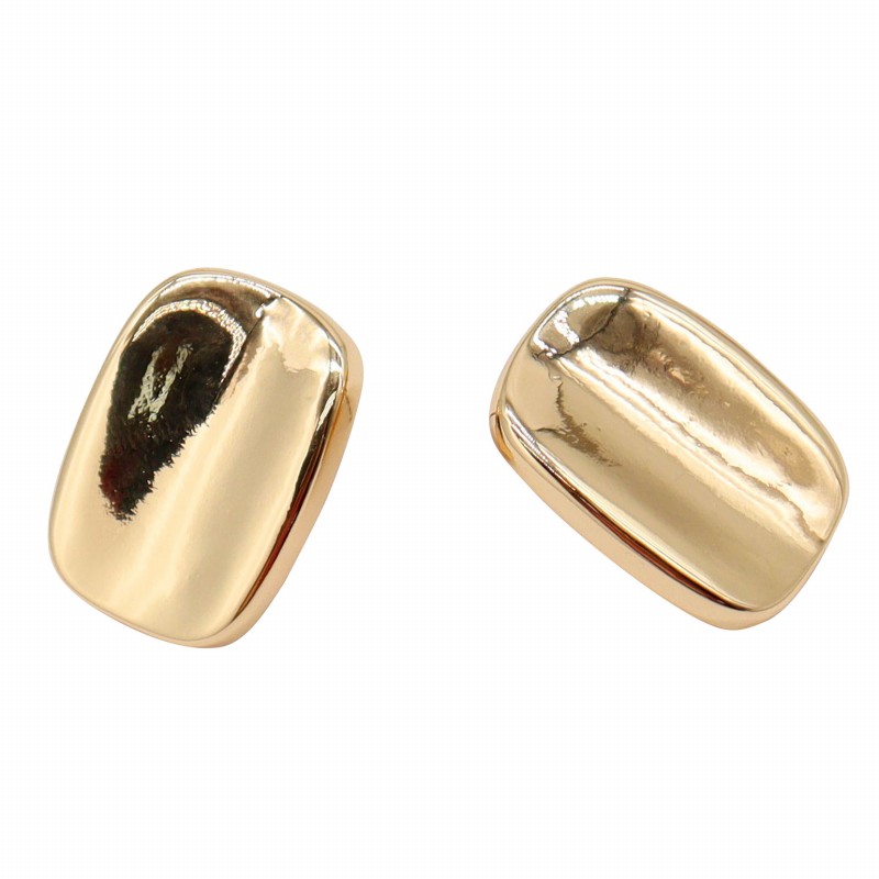 Planet Pure Rectangular Button Ear Gold - E078144