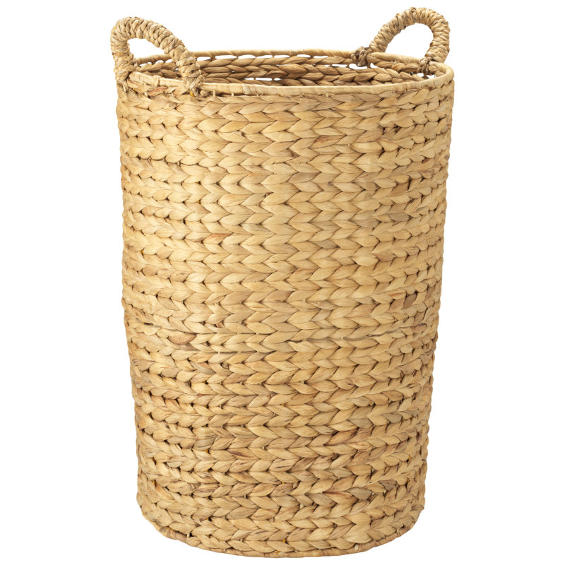 Collection by London Drugs with Laundry Basket Rattan Cylinder with Lid - Large - D40XH55-62CM