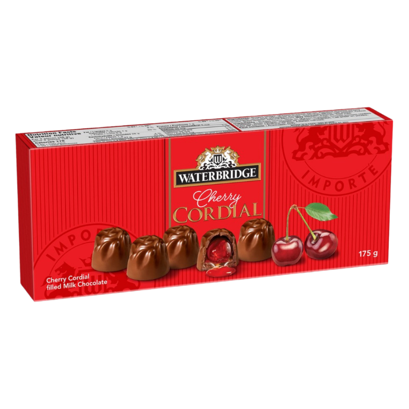 Waterbridge Belgian Cherry Cordials filled Milk Chocolate - 175g