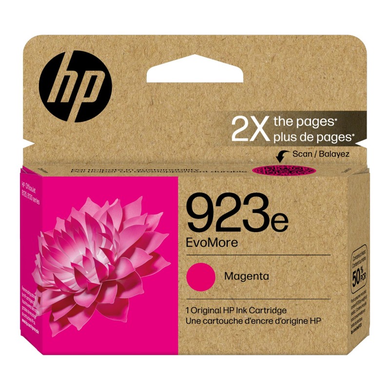 HP 923e EvoMore Ink Cartridge - Magenta - 4K0T5LN