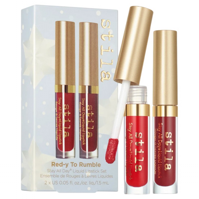 Stila Stay All Day Liquid Lipstick Duo Set Red Y To Rumble 8541