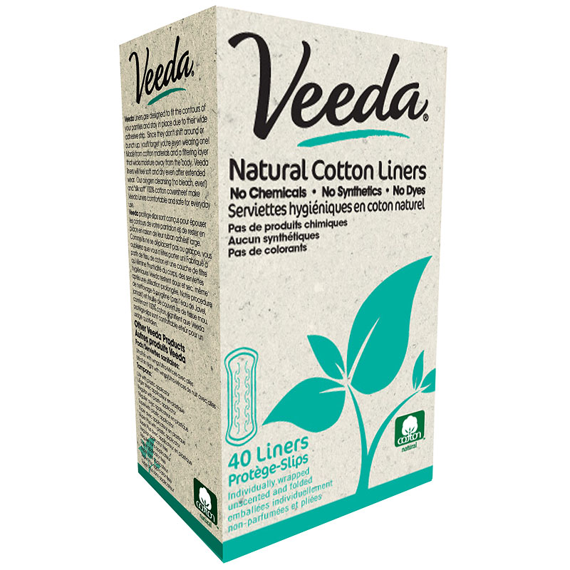 Veeda 100 Natural Cotton Compact BPA-Free Applicator Tampons