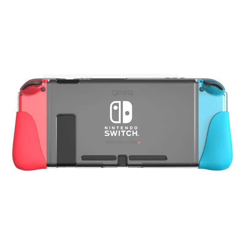 Gear4 Kita Grip 360 Slim Protective Case and Screen Protector for Nintendo Switch - Clear