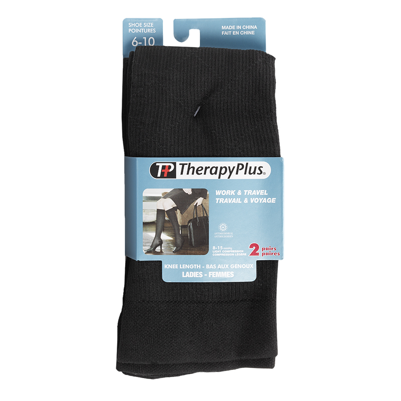 Therapy Plus Ladies Knee Length Socks - Argyle Pattern - 2 Pair ...