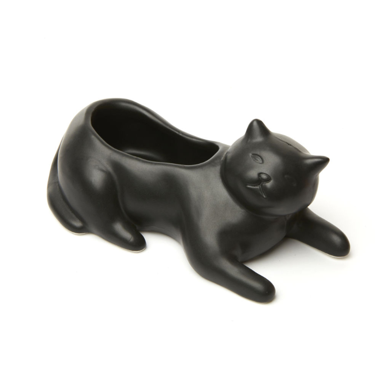 Kikkerland Cosmo the Black Cat Planter