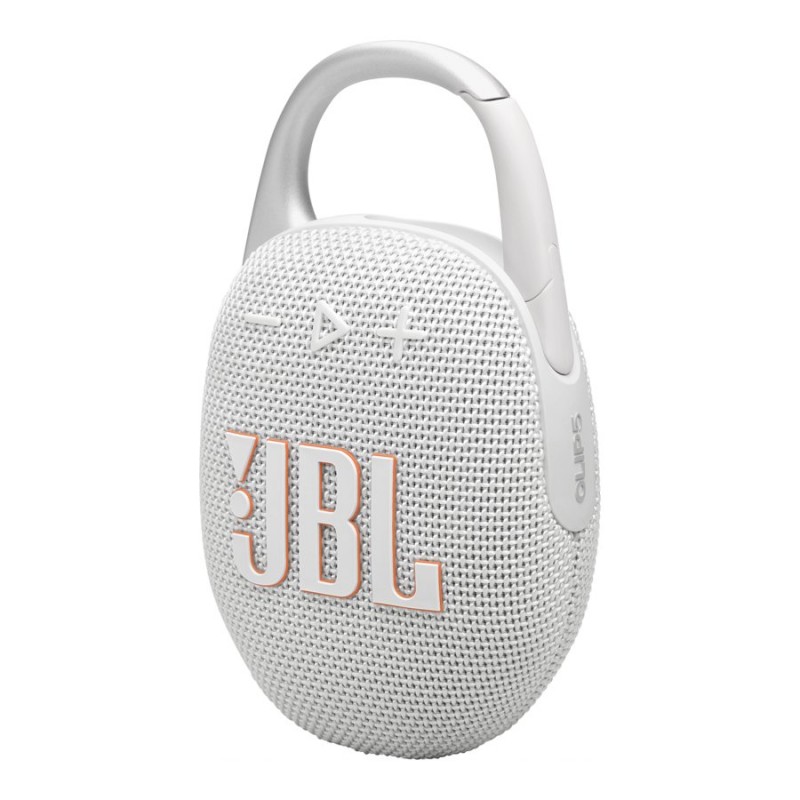 JBL Clip 5 Portable Bluetooth Speaker - White - JBLCLIP5WHTAM