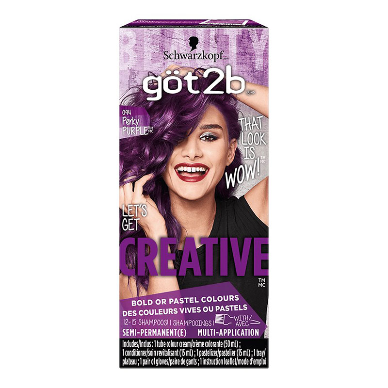 Got2b Creative Semi-Permanent Hair Colour - Perky Purple