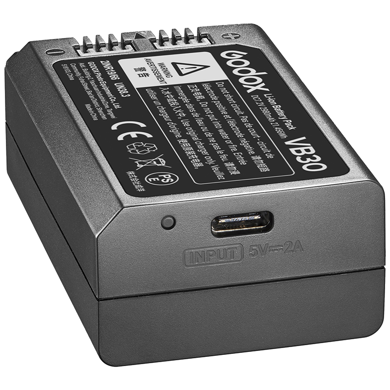 Godox VB30 Rechargeable Li-Ion Battery for Godox V1 Pro Camera Flash - GO-VB-30