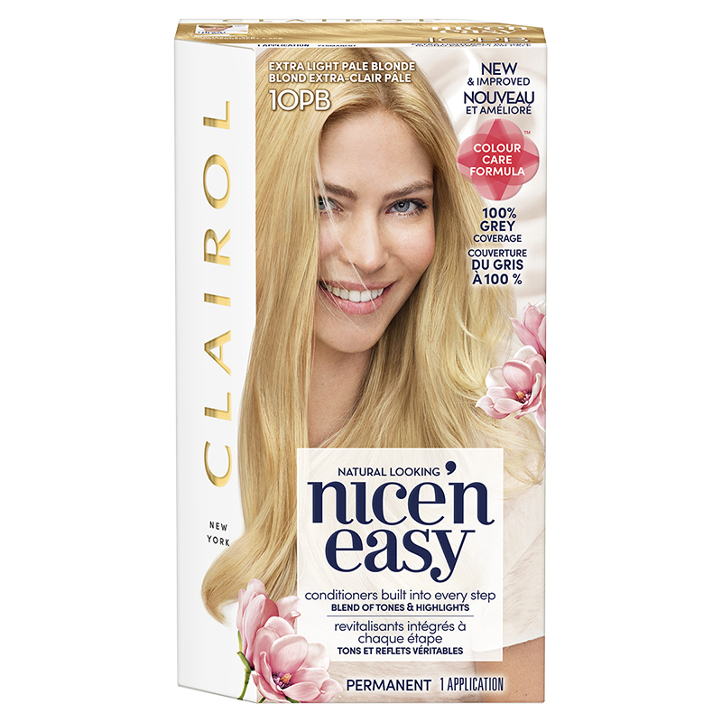 Clairol Nice N Easy Permanent Hair Colour 10pb Extra Light Pale