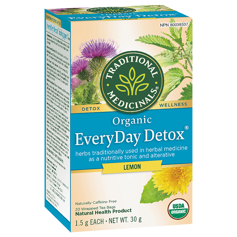 Traditional Medicinals Herbal Tea - Organic Lemon EveryDay Detox - 20's ...