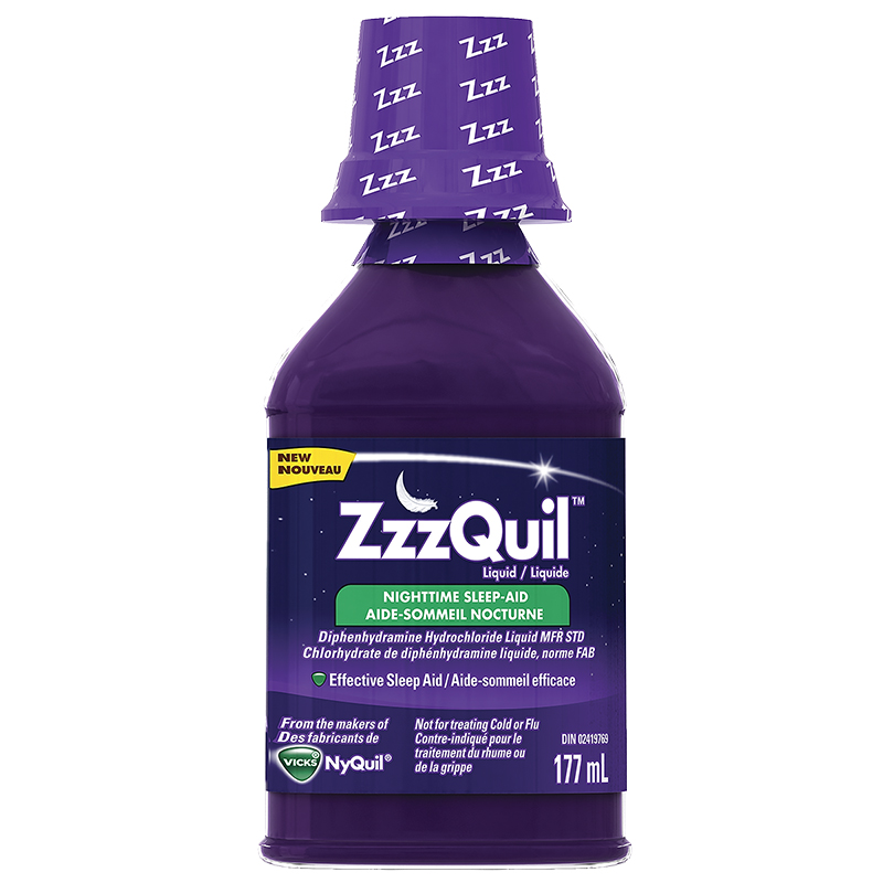 ZzzQuil Liquid Nighttime Sleep Aid Berry 177ml London Drugs