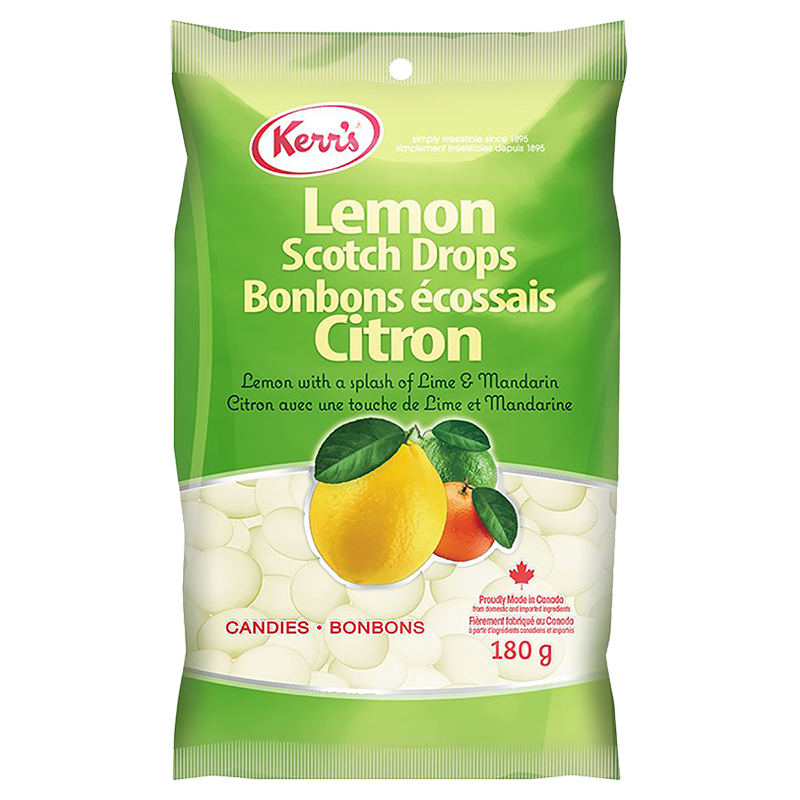 Kerr's Scotch Drops Candy - Lemon - 180 g