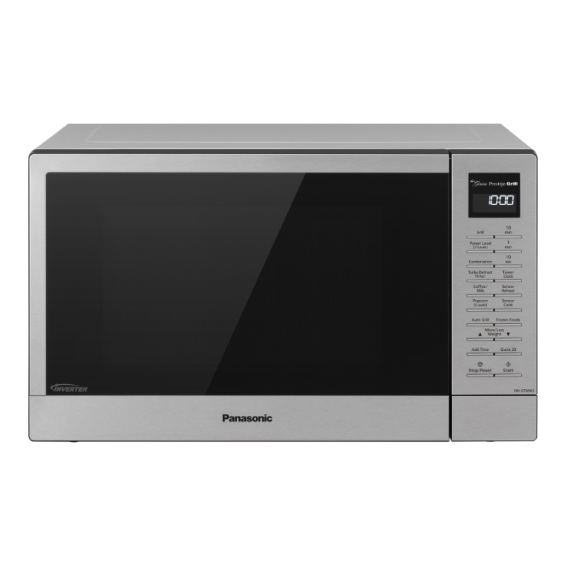 Panasonic Genius Prestige Grill 1.1 cu ft. Microwave Oven - Stainless Steel/Silver - NNGT69KSC