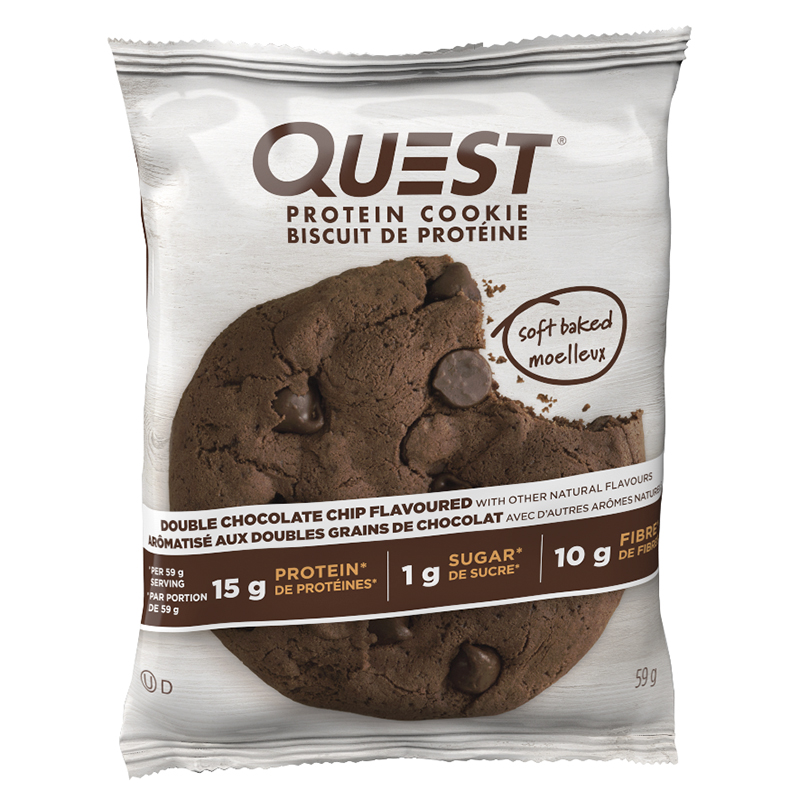 Quest Protein Cookie - Double Chocolate Chip - 59g | London Drugs