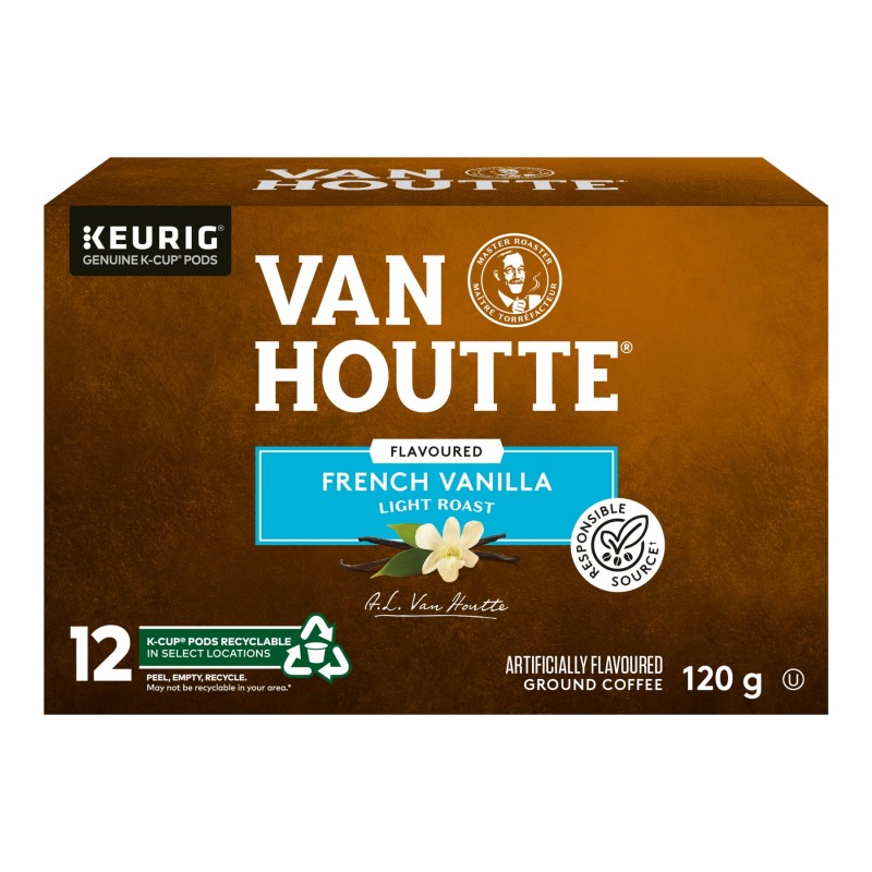 K-Cup Van Houtte Light Roast Coffee - French Vanilla - 12 Servings