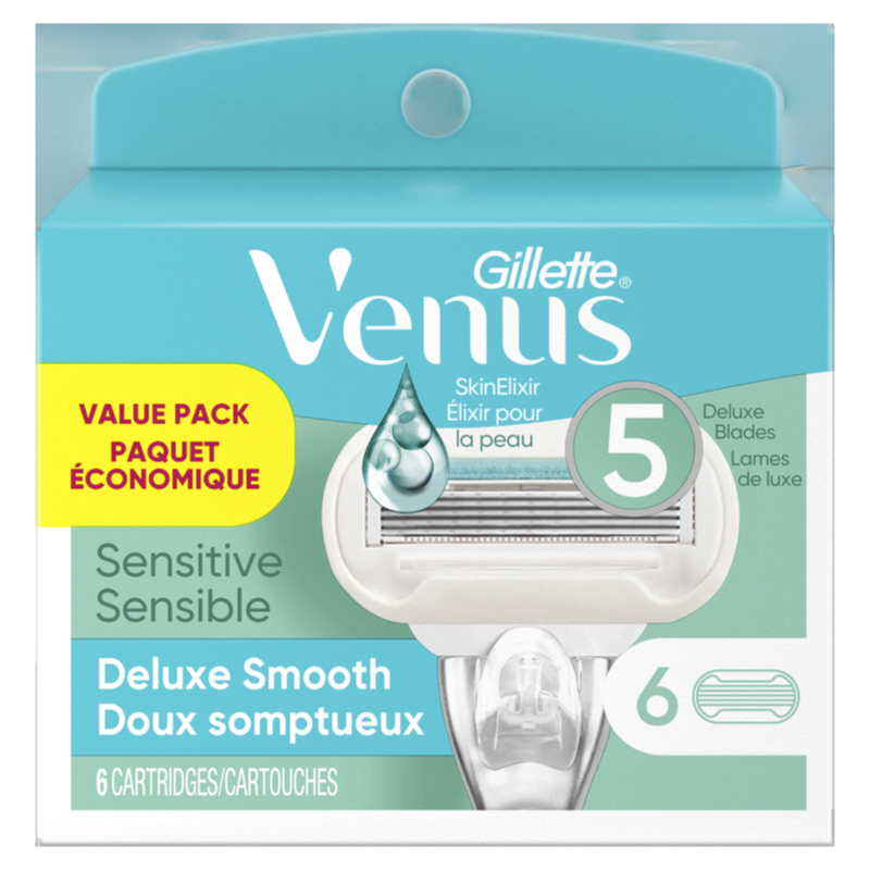 Gillette Venus Embrace Extra Smooth Sensitive Women's Razor Blade Refills - 6 Count