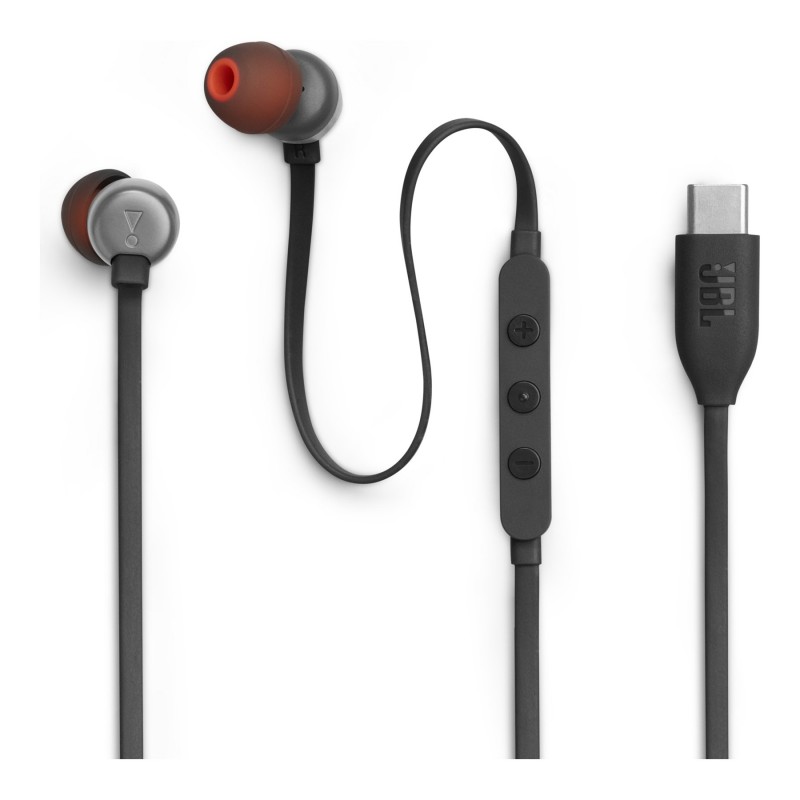 JBL TUNE 310C USB-C Earphones - Black - JBLT310CBLKAM