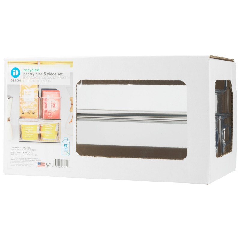 iDesign Inter Design Linux Kitchen Set - 3pack- Clear