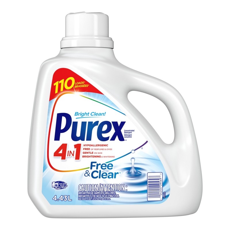 Purex Laundry Detergent - Free & Clear - 4.43L