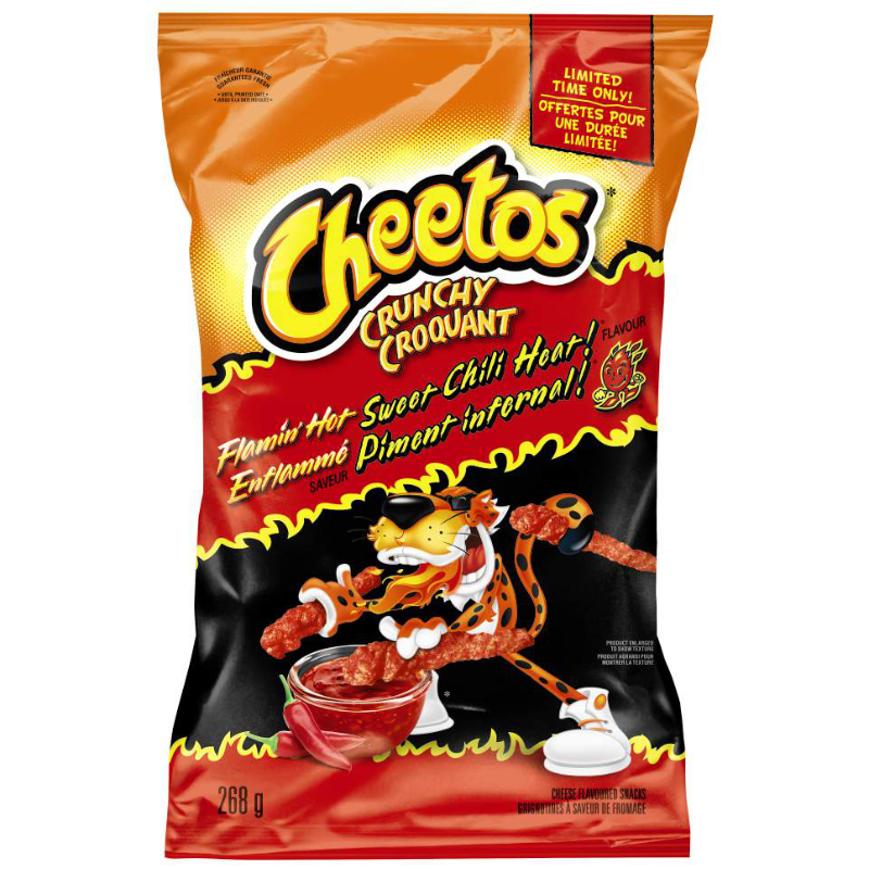 Cheetos Crunchy Flamin' Hot Sweet Chili Heat