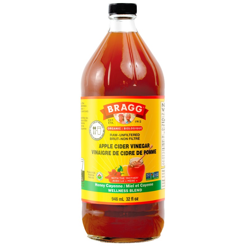 Bragg Organic Apple Cider Vinegar Honey Cayenne 946ml 1280