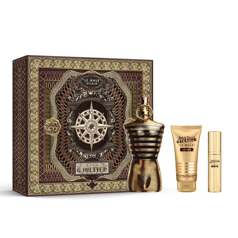 Jean Paul Gaultier Le Male Elixir Parfum Gift Set - 3 piece