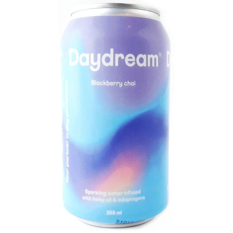 Daydream Sparkling Water Infused with Hemp Oil and Adaptogens - Blackberry Chai - 355ml