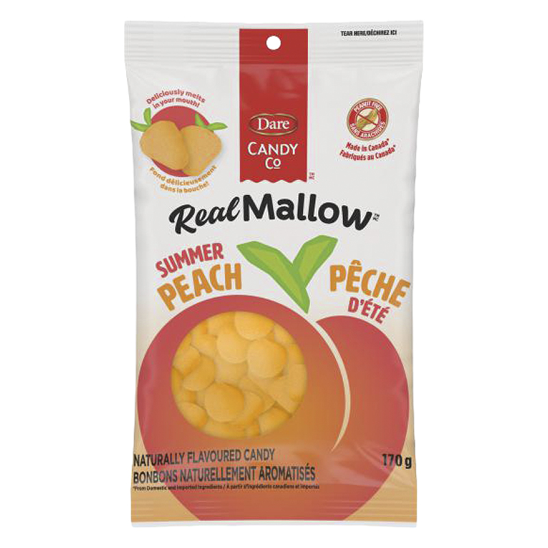 Dare Real Mallow Marshmallows Candy - Summer Peach - 170g