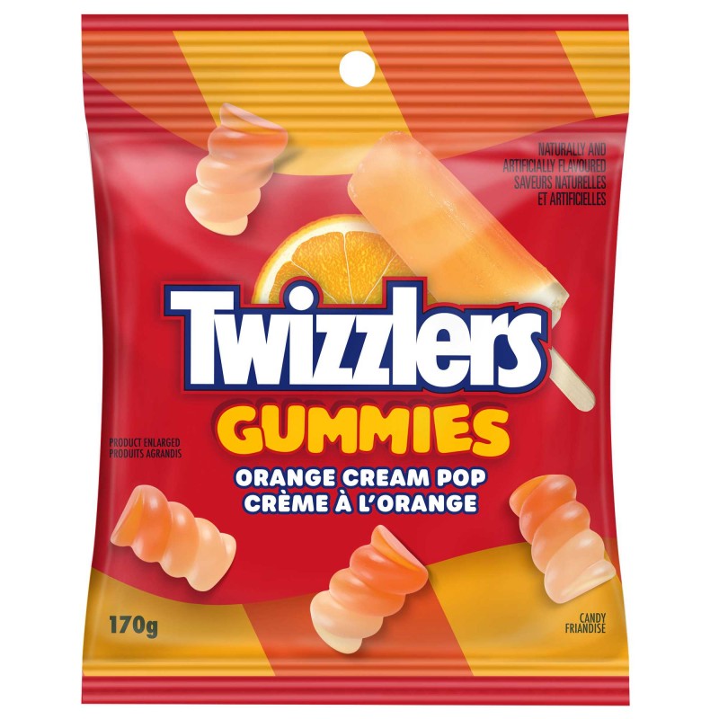 Twizzlers Gummies - Orange Cream Pop - 170g