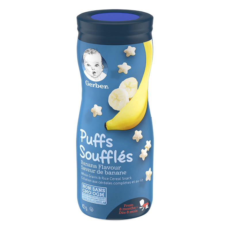 Gerber Toddler Snacks Puffs - Banana - 42g