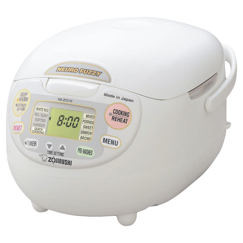 Zojirushi Neuro Fuzzy Rice Cooker - Premium White - 5.5 cups - NS-ZCC10