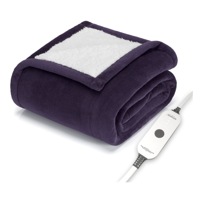 Sunbeam Heated Throw Heating Blanket - Velvet Crush - 50 x 60 in