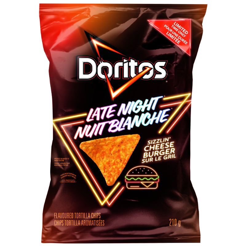 Doritos Tortilla Chips - Late Night Sizzlin' Cheeseburger