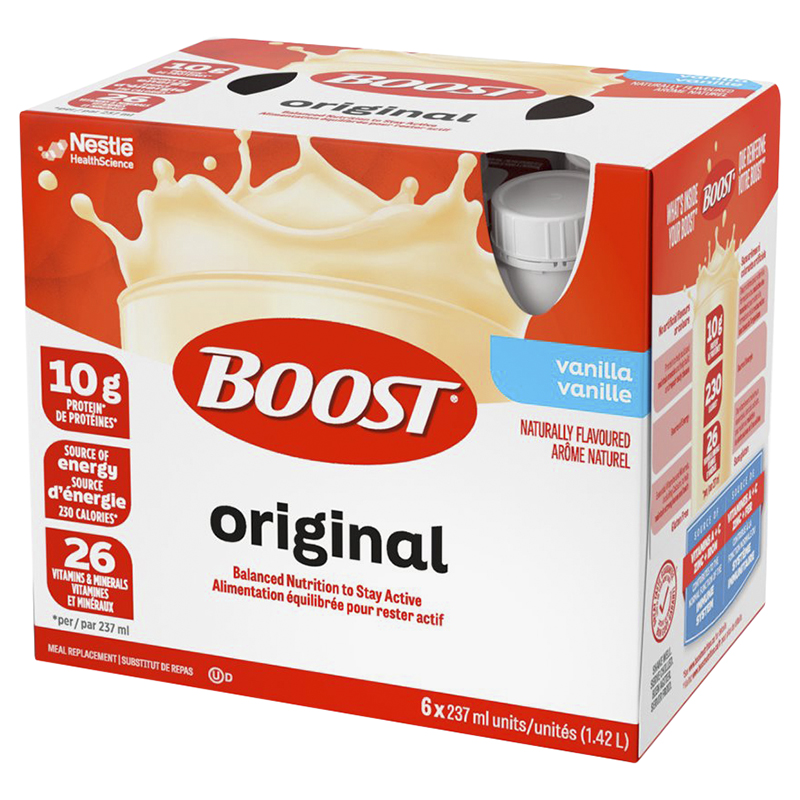 BOOST Original Protein Drink - Vanilla - 6 x 237ml