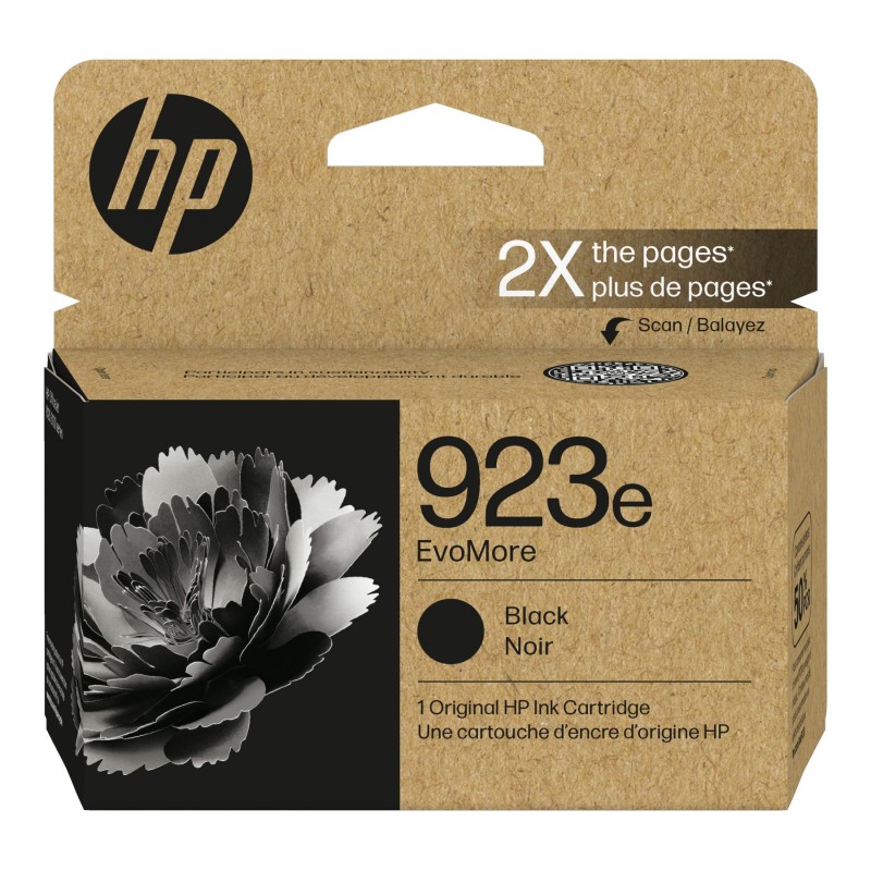 HP 923e EvoMore Ink Cartridge - Black - 4K0T7LN